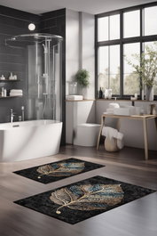Mijölnir Juego de alfombrillas de baño CT-5404 Multicolor (2 piezas)